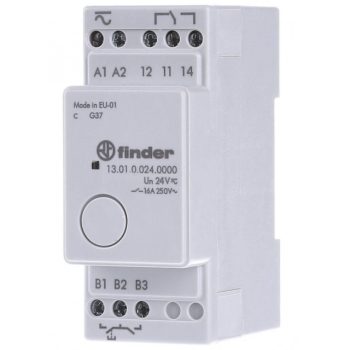   FINDER 13.01.0.024.0000 elektronikus léptető relé Sorbaépíthető elektronikus impulzusrelé, 1 váltóérintkező 16 A / 250 V AC (AC1),