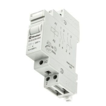   Finder, 202290124000, 20.22.9.012.4000, moduláris elektromechanikus léptető (impulzus) relé, 16A, 2 Záró érintkező, 2 kapcsolási pozíció, tápfeszültség 12V DC, (Finder 202290124000, 20.22.9.012.4000 )