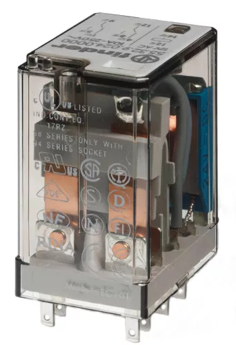 Finder 55.32.9.012.0000 miniatűr ipari relé 10 A 2 váltóérintkező 12 V DC AgNi