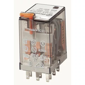 Finder 55.33.8.024.0010 miniatűr ipari relé 10 A 3 váltóérintkező 24 V AC AgNi