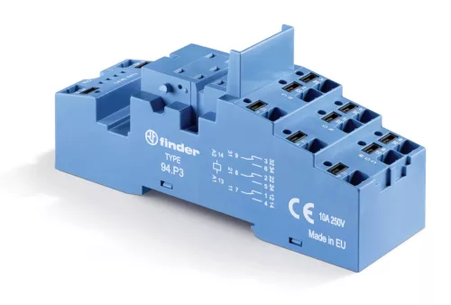 Finder 94.P3 relé foglalat push in csatlakozás 10 A - 250 V 94-es sorozat