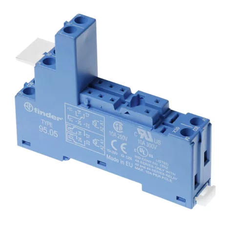 Finder 95.05 relé foglalat csavaros csatlakozás 10 A - 250 V 95-ös sorozat