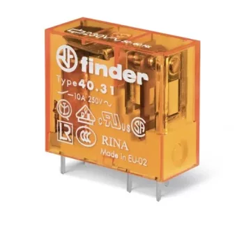 Finder 40.31.8.230.0000 print dugaszolható relé 12 A 1 váltóérintkező 230 V AC AgNi
