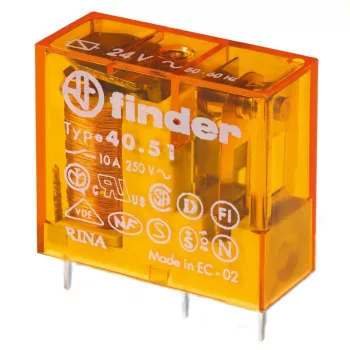 Finder 40.51.8.012.0000 print dugaszolható relé 12 A 1 váltóérintkező 12 V AC AgNi