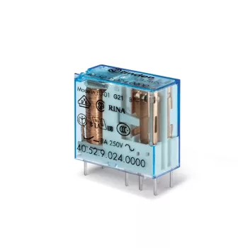 Finder 40.52.9.110.5000 print dugaszolható relé 8 A 2 váltóérintkező 110 V DC AgNi + Au