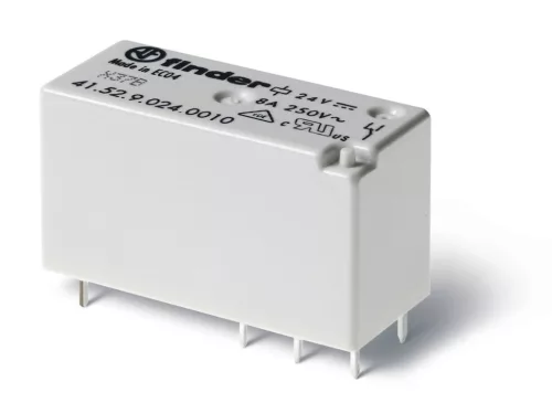 Finder 41.52.9.024.0000 alacsony printrelé 8 A 2 váltóérintkező 24 V DC AgNi