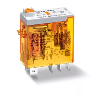 Finder 46.61.8.024.0040 miniatűr ipari relé 16 A 1 váltóérintkező 24 V AC AgNi