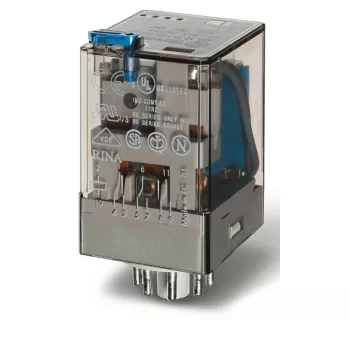 Finder 60.12.9.024.0074 ipari relé 10 A 2 váltóérintkező 24 V DC AgNi