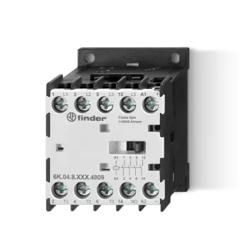 Finder 6K.04.9.024.4712 ipari mágneskapcsoló 12 A 5,5 kW 24 V DC AgSnO2