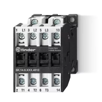 Finder 6K.14.8.024.4710 ipari mágneskapcsoló 10 A 4 kW 24 V AC AgSnO2