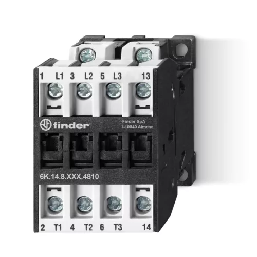 Finder 6K.14.9.024.4718 ipari mágneskapcsoló 18 A 7,5 kW 24 V DC AgSnO2
