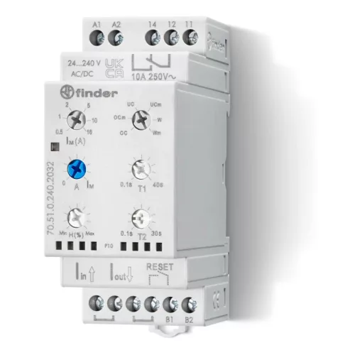 Finder 70.51.0.240.2032 felügyeleti relé 1 váltóérintkező (1 CO) 10 A 24…240 V AC (50/60 Hz) / DC