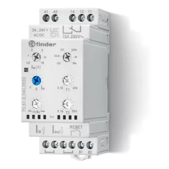 Finder 70.51.0.240.N032 felügyeleti relé 1 váltóérintkező (1 CO) 10 A 24…240 V AC (50/60 Hz) / DC