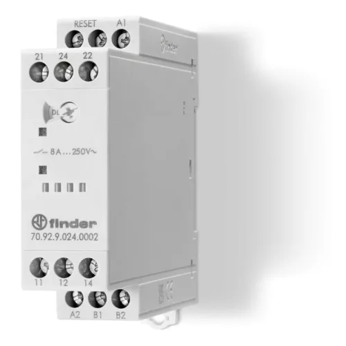 Finder 70.92.8.230.0002 felügyeleti relé 2 váltóérintkező (2 CO) 8 A 230 V AC (50/60 Hz)