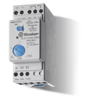 Finder 72.01.9.024.0000 folyadékszint-felügyeleti relé 1 váltóérintkező (1 CO) 16 A 24 V DC