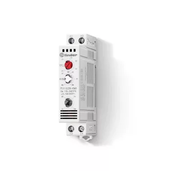 Finder 7T.51.0.230.4360 termo-/higrosztát 1 záróérintkező (1 NO) +10…+60 °C 17,5 mm