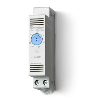 Finder 7T.81.0.000.2303 termosztát 1 záróérintkező (1 NO) 0…+60 °C 17,5 mm