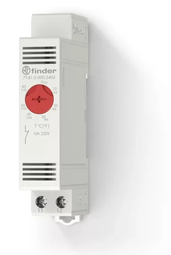 Finder 7T.81.0.000.2403 termosztát 1 nyitóérintkező (1 NC) 0…+60 °C 17,5 mm