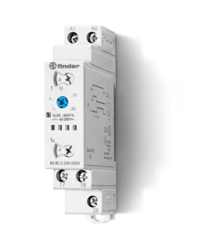 Finder 80.82.0.240.0000 időrelé 80.82 1 funkció (24…240) V AC