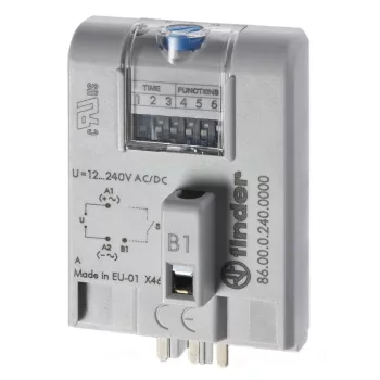Finder 86.00.0.240.0000 időzítőmodul 86.00 8 funkció (12…240) V AC