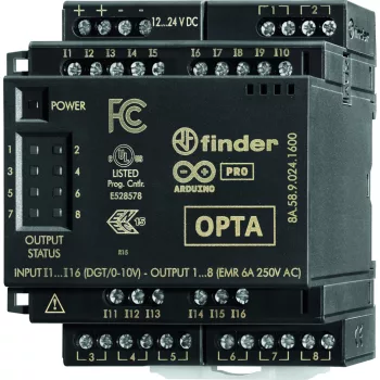 Finder 8A.58.9.024.1600 OPTA EMR-bővítőmodul 16 bemenet 8 kimenet (12…24) V DC