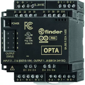 Finder 8A.88.9.024.1600 OPTA SSR-bővítőmodul 16 bemenet 8 kimenet (12…24) V DC