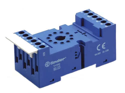 Finder 90.03 relé foglalat csavaros csatlakozás 10 A - 250 V 90-es sorozat