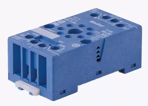Finder 90.20 relé foglalat csavaros csatlakozás 10 A - 250 V 90-es sorozat