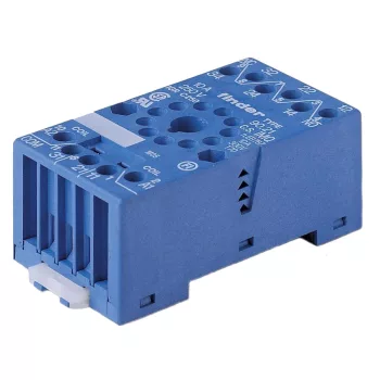 Finder 90.21 relé foglalat csavaros csatlakozás 10 A - 250 V 90-es sorozat