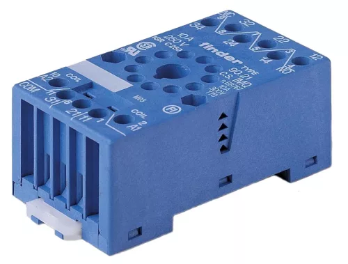 Finder 90.21 relé foglalat csavaros csatlakozás 10 A - 250 V 90-es sorozat