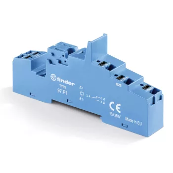 Finder 97.P1 relé foglalat push in csatlakozás 10 A - 250 V AC 97-es sorozat