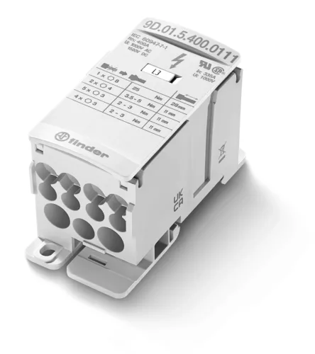Finder 9D.01.5.400.0111 fővezetéki leágazó kapocs 400 A 12 pólusú