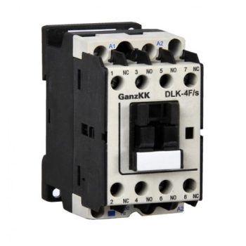   GANZ KK DL-K4(F/S) 4 pólusú mágneskapcsoló, 2 db nyitó és 2 db záró főérintkezővel, 24V, 4kW (AC-3 400V), 45×78×85mm ( GANZ 190-0002-010-DL )