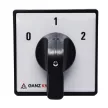 Ganz KK KK1-32-6013 kézi nyitott motorkapcsoló Dahlander-tekercselésű motorhoz, 0-1-2 állás, 32A, IP20/44, 690V, 7,5kW kapcsolható teljesítmény(AC-3,400V), 64x64x130mm ( Ganz 1AF6013BB00M40 )