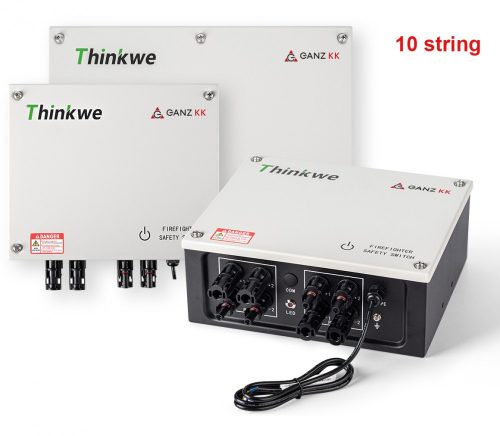 Ganz TW-RSD150-40-10 Tűzeseti DC leválasztó kapcsoló photovoltaikus (napelemes) rendszerekhez 1000VDC/40A, 10 string ( Ganz 1TWRSD1504010 )