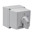 Ganz KK KKM1-32-6004 kézi tokozott átkapcsoló, 1-2 állás, 3P, 32A, IP65, 690V, 15kW kapcsolható teljesítmény(AC-3,400V), 100x100x140mm ( Ganz 4AF6004XB00S40 )