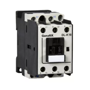   GANZ KK DL-K18 3 pólusú mágneskapcsoló, 36V, 18kW (AC-3 400V), 45×78×97mm ( GANZ 630-0002-190-DL )