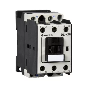   GANZ KK DL-K18 3 pólusú mágneskapcsoló, 240V, 18kW (AC-3 400V), 45×78×97mm ( GANZ 630-0002-360-DL )