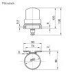 GANZ KK GFK 3 Alkonykapcsoló 10-25lx, 900W, 16A, 250V, IP54 védettséggel, 80x90x130mm ( GANZ 740-8350-350 )