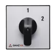Ganz KK KK2-40-6004 kézi nyitott átkapcsoló, 1-2 állás, 3P, 40A, IP20/44, 690V, 15kW kapcsolható teljesítmény(AC-3,400V), 88x88x128mm ( Ganz 903-6004-601 )
