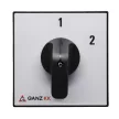 Ganz KK KK2-63-6004 kézi nyitott átkapcsoló, 1-2 állás, 3P, 63A, IP20/44, 690V, 22kW kapcsolható teljesítmény(AC-3,400V), 88x88x128mm ( Ganz 903-6004-701 )