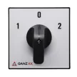 Ganz KK KK2-40-6008 kézi nyitott irányváltó motorkapcsoló, 1-0-2 állás, 3P, 40A, IP20/44, 690V, 15kW kapcsolható teljesítmény(AC-3,400V), 88x88x128mm ( Ganz 903-6008-601 )
