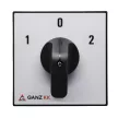 Ganz KK KK2-63-6008 kézi nyitott irányváltó motorkapcsoló, 1-0-2 állás, 3P, 63A, IP20/44, 690V, 22kW kapcsolható teljesítmény(AC-3,400V), 88x88x128mm ( Ganz 903-6008-701 )