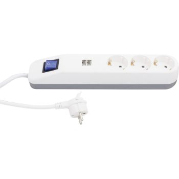   GAO Asztali elosztó "ICE" 3-as kapcsolós + 2USB bliszteres ( 0014348103 )