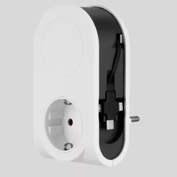   GAO Földelt köztes csatlakozóaljzat, USB aljzattal + töltővel (6098H) ( 0020840103 )