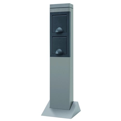 GAO Kerti energiaoszlop 2 dugaljjal SteelCraft, ezüst ( 0087710712 )