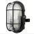 GAO Hajólámpa, ovális műanyagráccsal 60W fekete + 4.8W LED fényforrás 470lm ( 0090060510 )