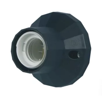   GAO Foglalat E27, oldalfali/mennyezeti foglalat,Ø 83 mm fekete ( 0513072555 )