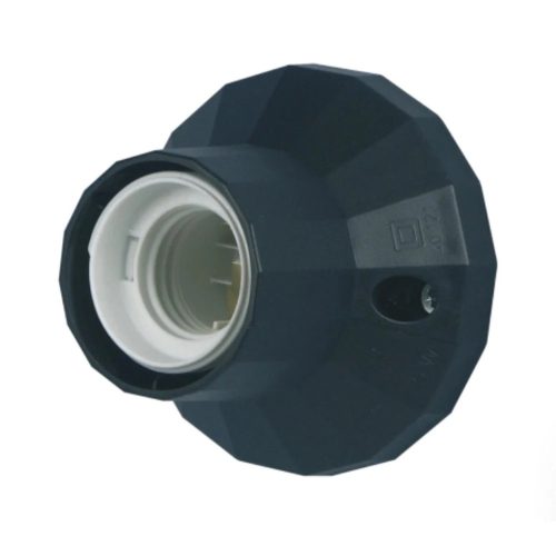 GAO Foglalat E27, oldalfali/mennyezeti foglalat,Ø 83 mm fekete ( 0513072555 )