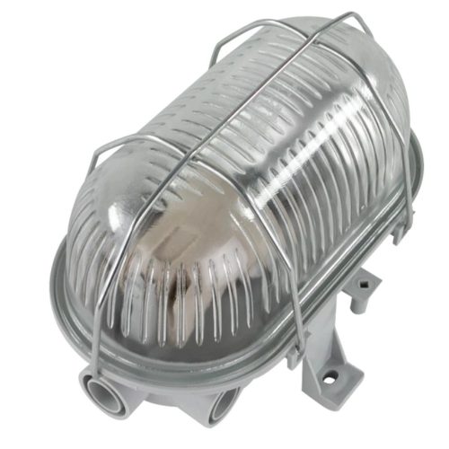 GAO Hajólámpa, ovális, fémrácsos 60W, IP44 szürke ( 0590120555 )